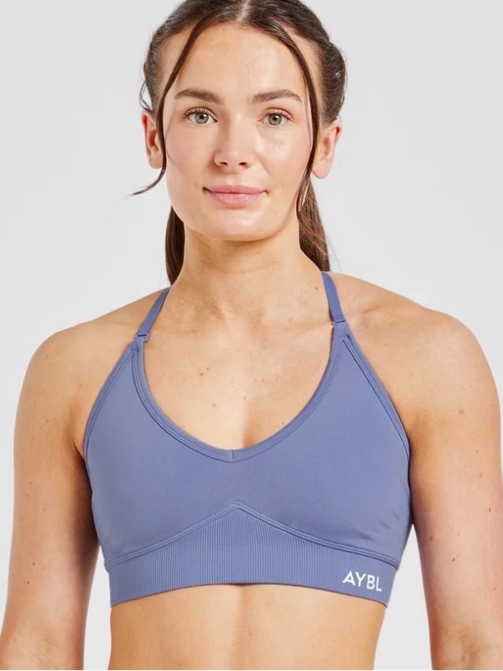AYBL ADAPT SEAMLESS SPORTS BRA in Irish Blue